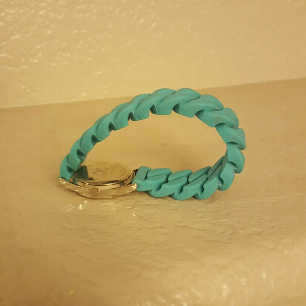 Charming charlie teal stretch band watch - Picture 2 of 2