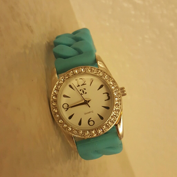 Charming Charlie Accessories - Charming charlie teal stretch band watch