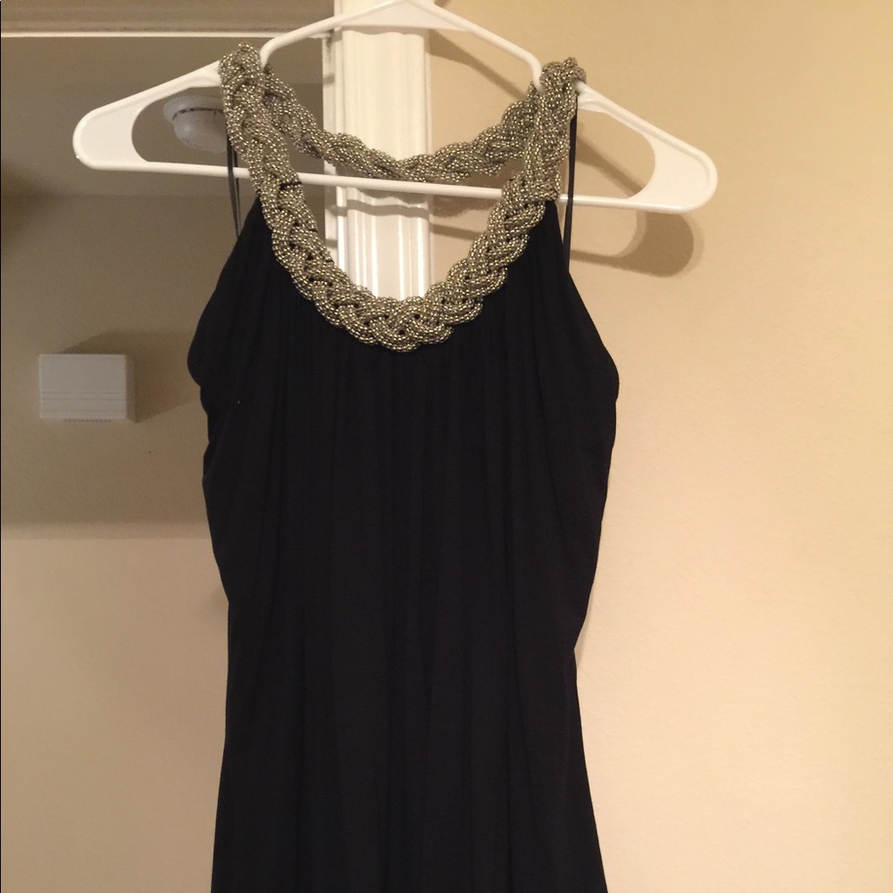 Hot Black and Silver  Crop Top! Sz XL