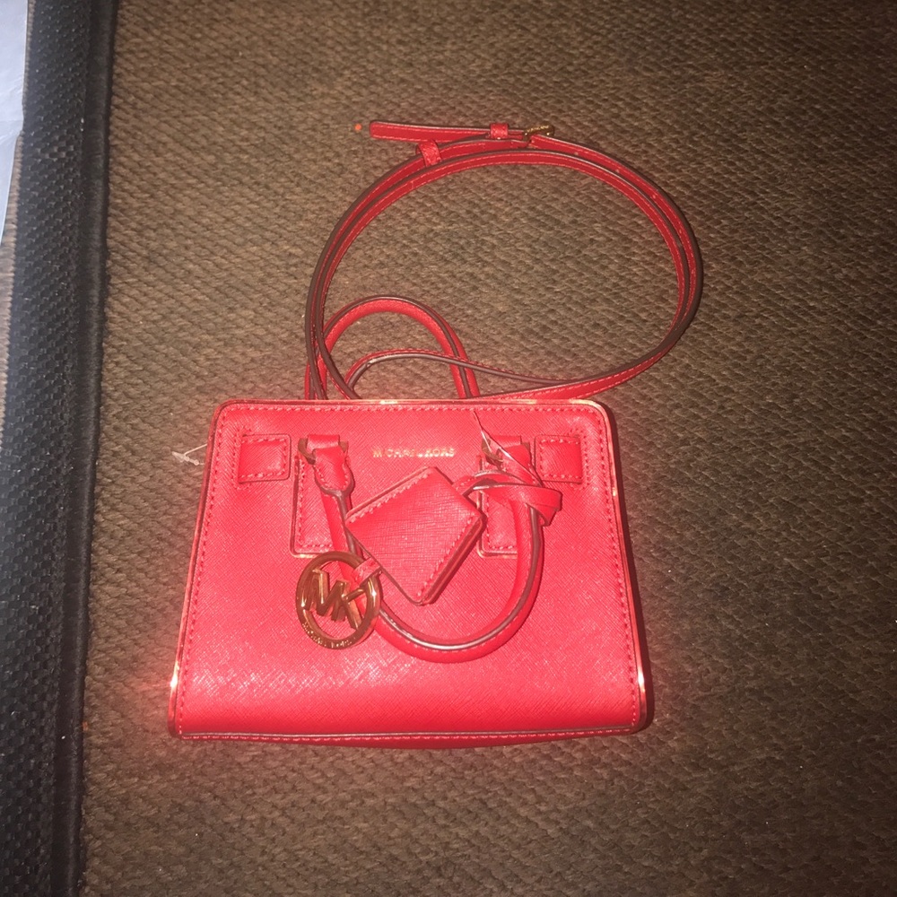 New Michael Kores small red bag
