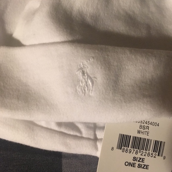 🚫SOLD🚫Unisex, white, infant's Ralph Lauren hat - Picture 3 of 4