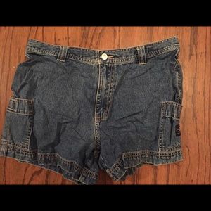Buckle Jean Shorts