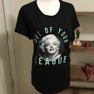 Marilyn Monroe black tee shirt size 3x