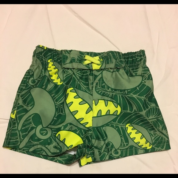 NWOT Bundle Green Yellow Circo Swim Trunks 9 Month - Picture 4 of 5