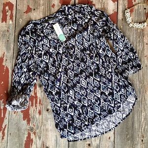 NWT Navy & White Blouse from Stitch Fix!