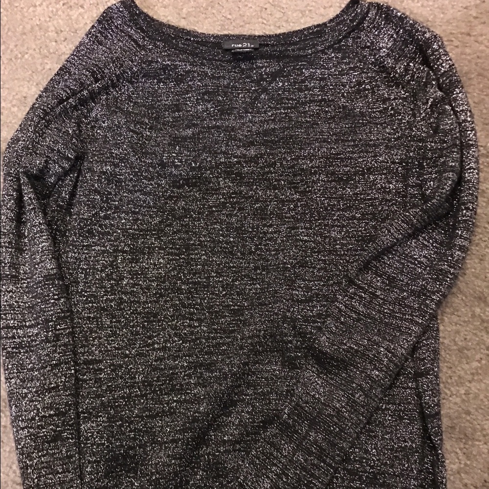 Shimmery Rue 21 lightweight sweater.