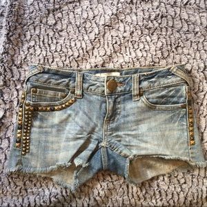 FREE PEOPLE Studded Shorts