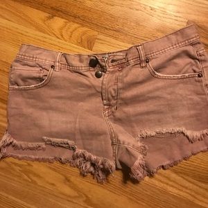 Free People cut off jean shorts