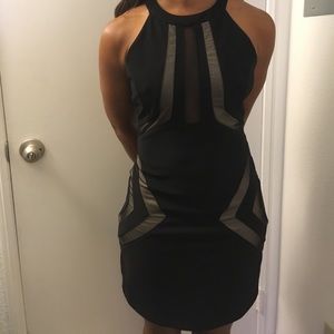 Dress with clear slots
