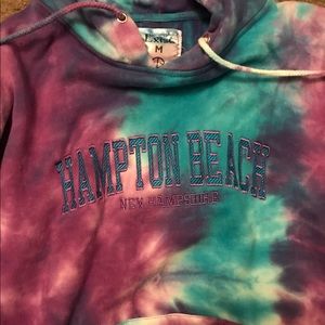 Tie dye Hampton Beach hoodie.