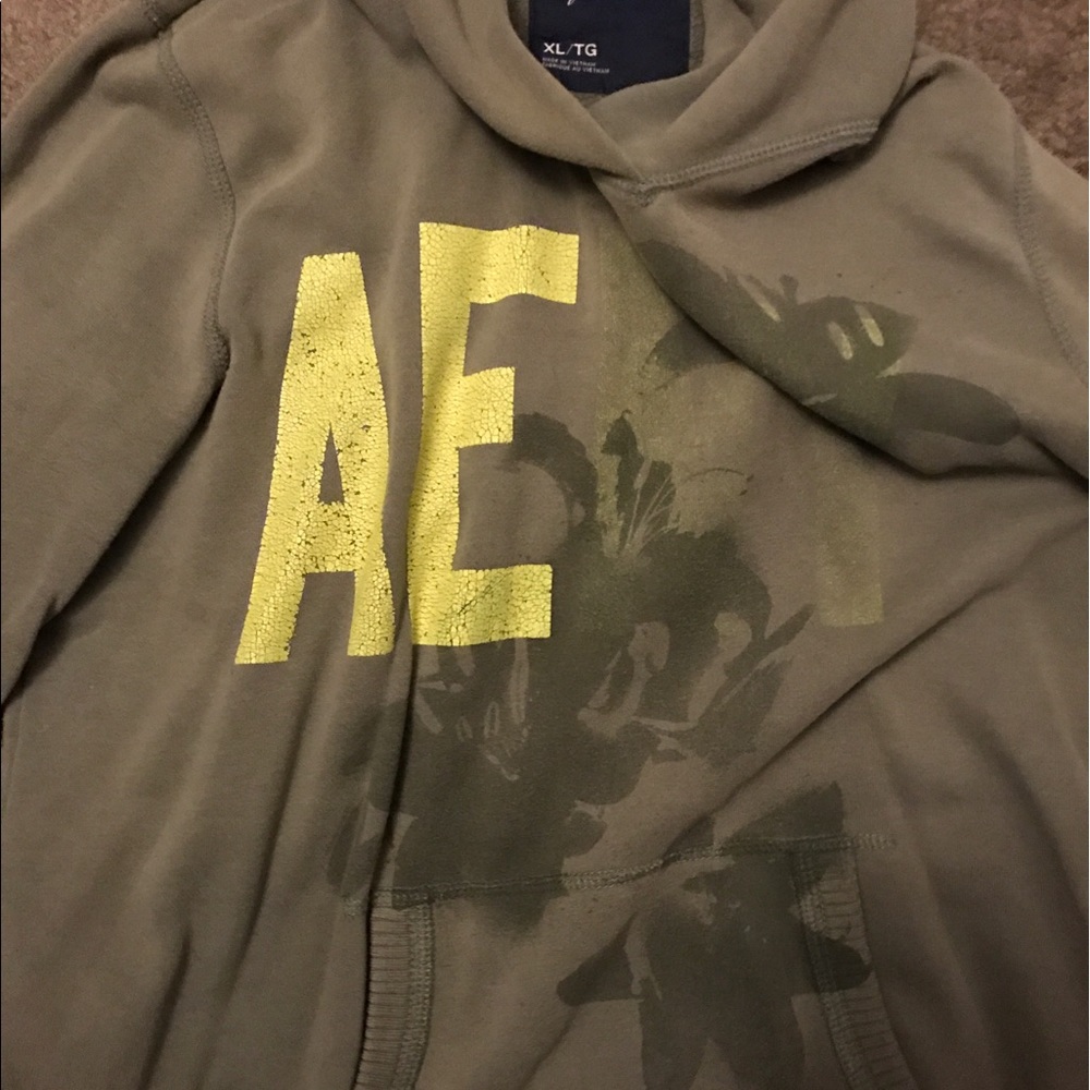 Green AE hoodie.
