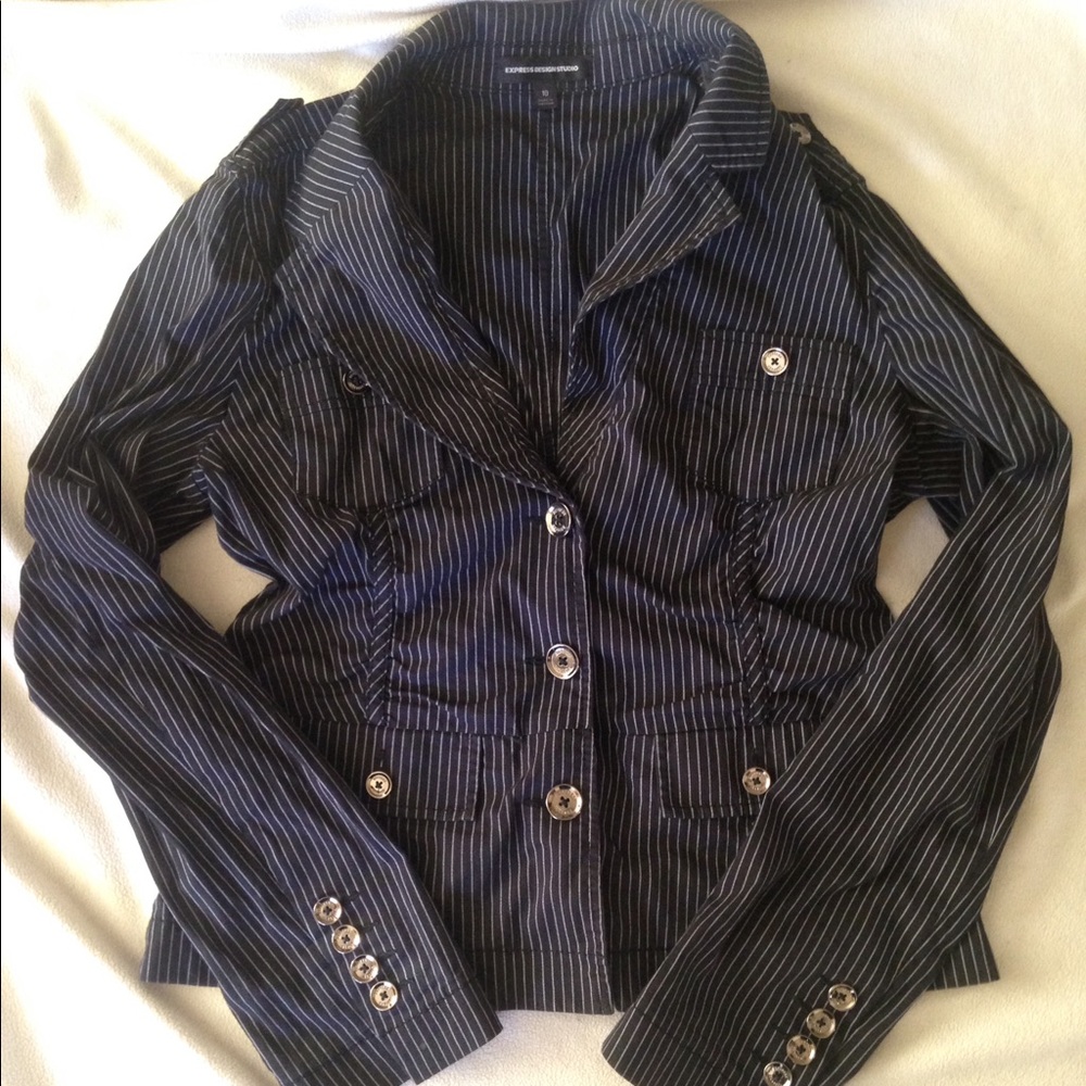 Express Pinstriped Jacket