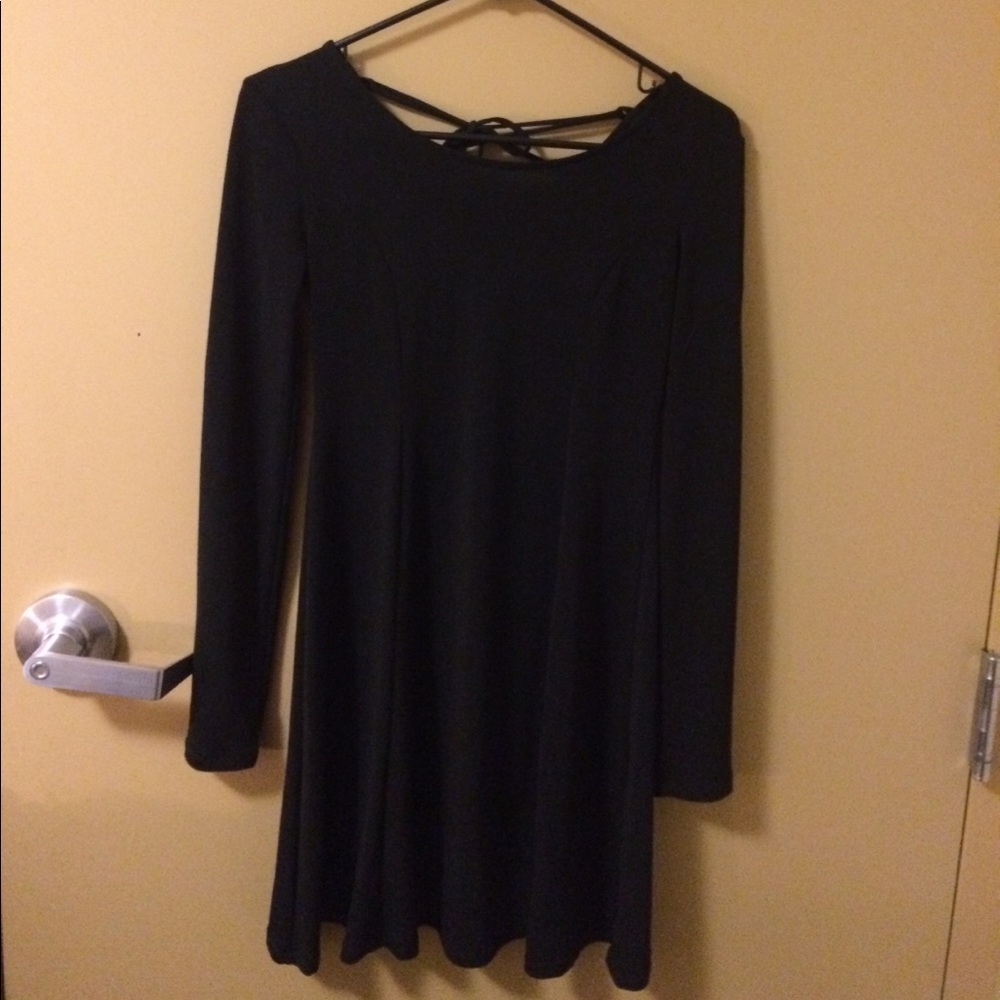 Black skater dress