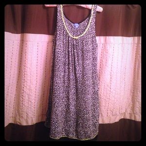 leopard/cheetah print nightgown w/ lime green