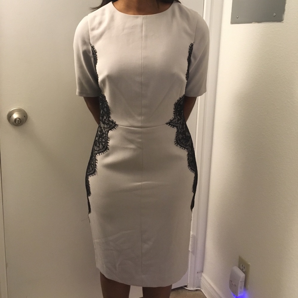 Gray & black dress
