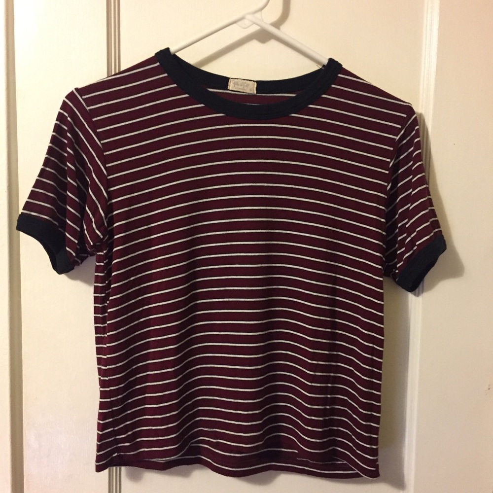 Brandy Melville stripped crop top