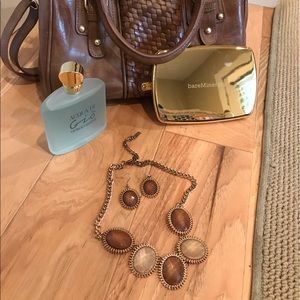 Package Deal! Purse, Aqua Di Gia, jewelry, makeup