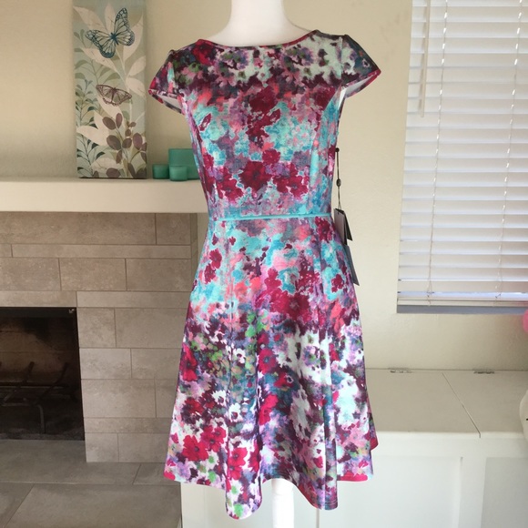 Adrianna Papell Dresses & Skirts - 🆕NWT Adrianna Papell multicolor fit & flare dress