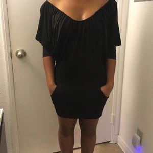 Black fitted dress