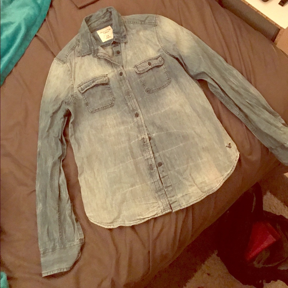 American eagle denim shirt