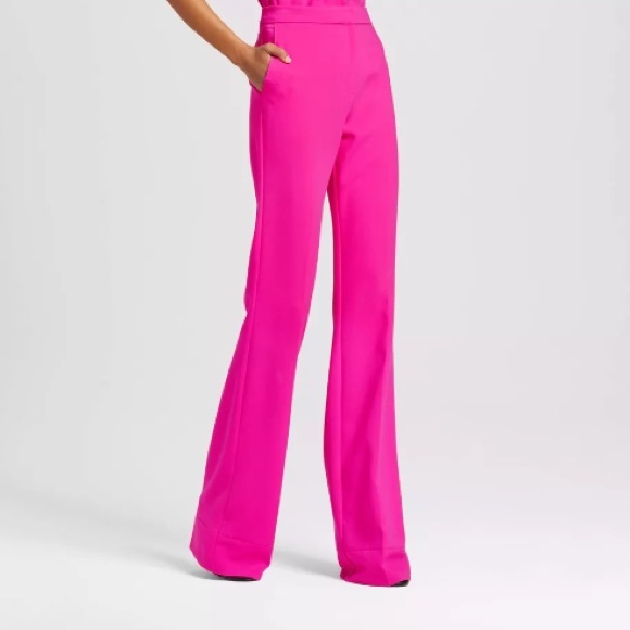 Victoria Beckham X Target Fuchsia Flared Trouser - Picture 1 of 4