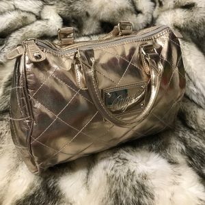 Victoria secret metallic gold purse