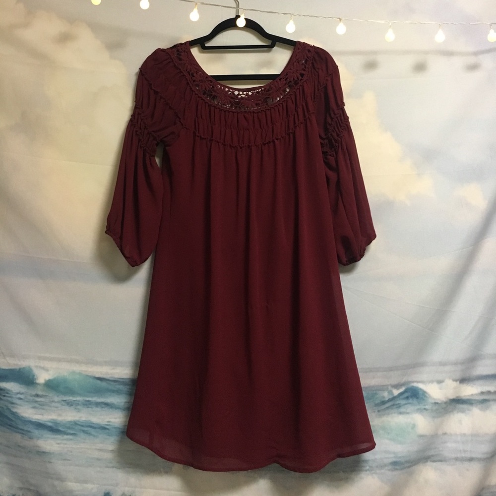 Maroon Dress