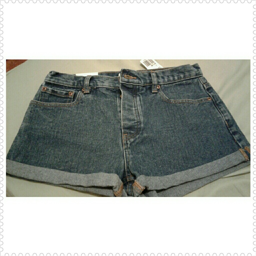 SOLD! High Rise Denim Shorts