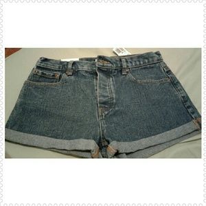 SOLD! High Rise Denim Shorts