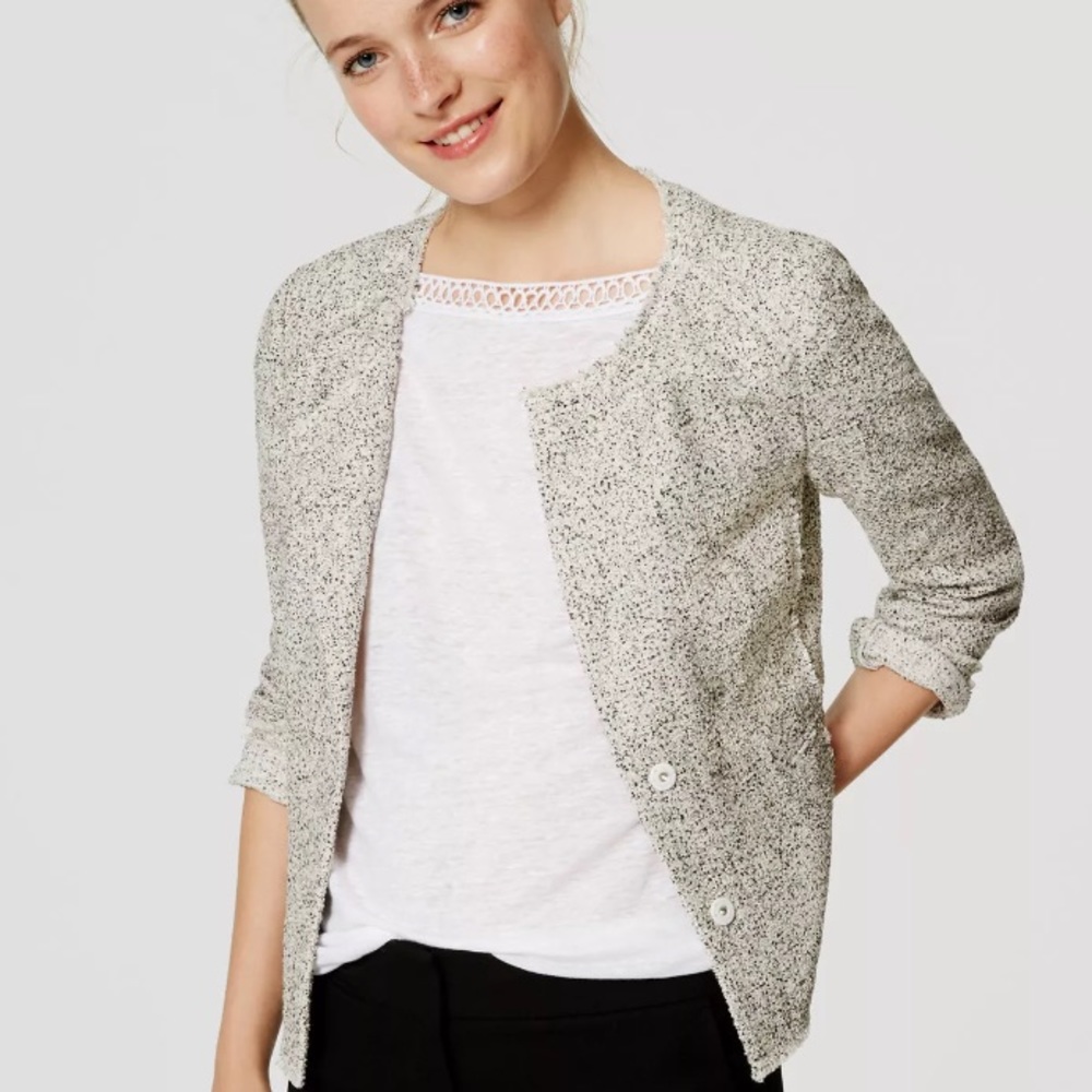 Ann Taylor Loft Tweed Blazer