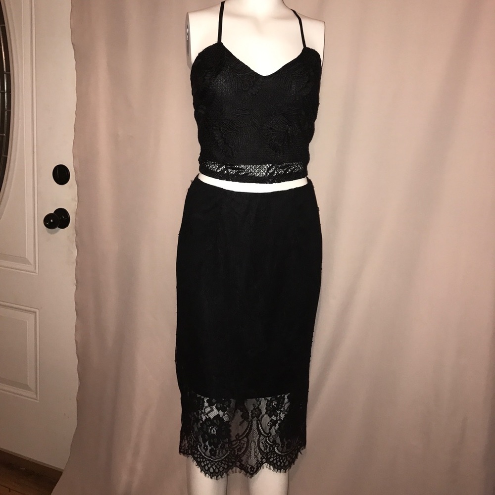 Black Lace Skirt
