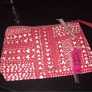 Victoria's Secret makeup bag and lip gloss duo