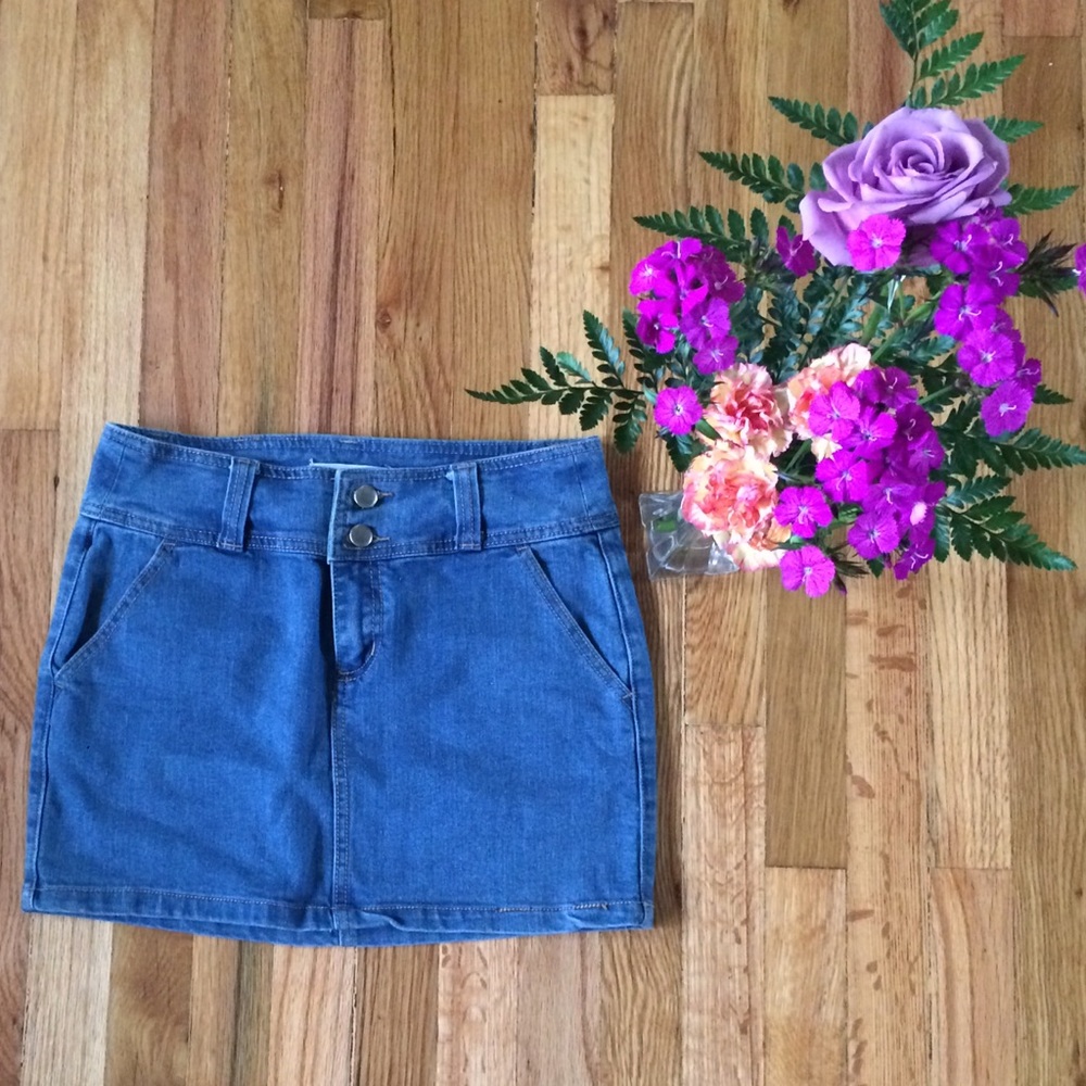 Denim miniskirt