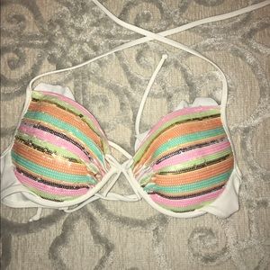 Victoria's secret bombshell Sequin bikini top