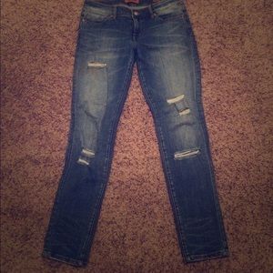 Seven7 brand, ripped skinny jeans. Size 30.