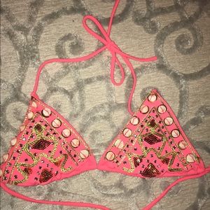 victoria's secret Orange shell bikini top