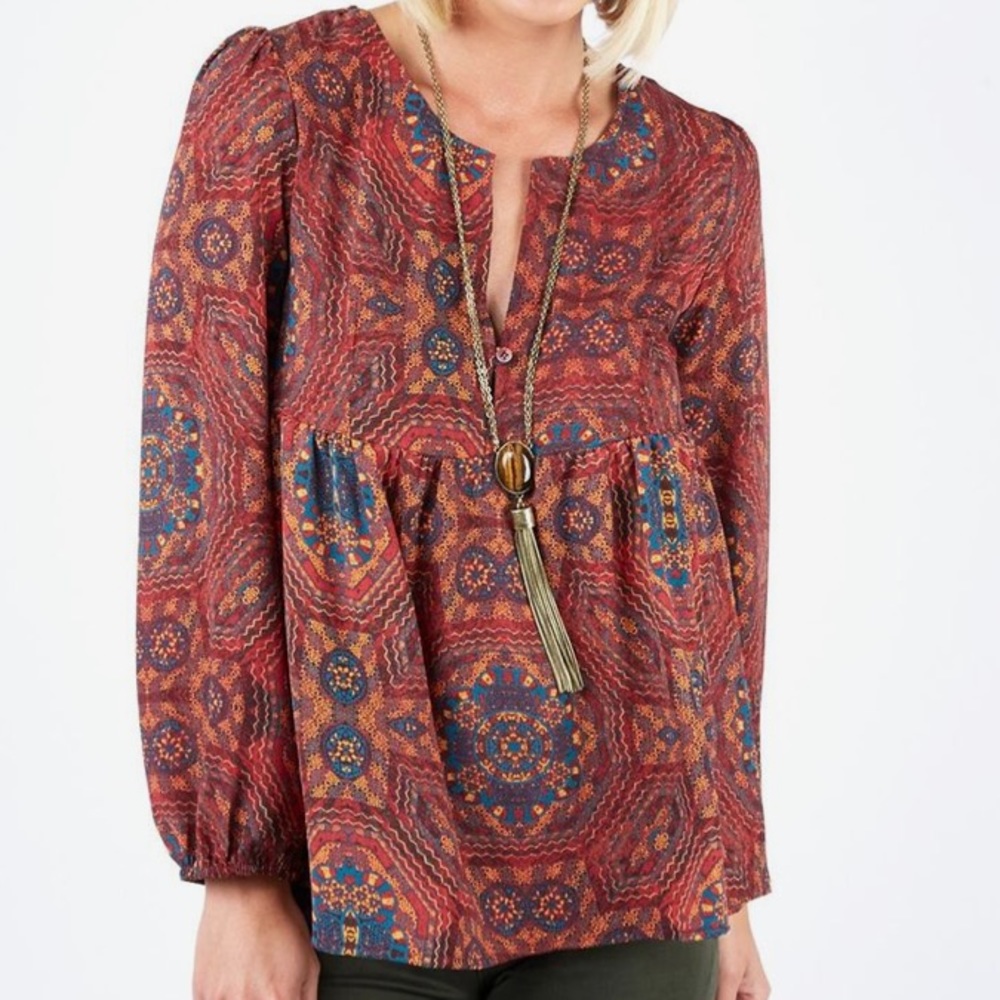 Evereve Braeve boho gypsy blouse