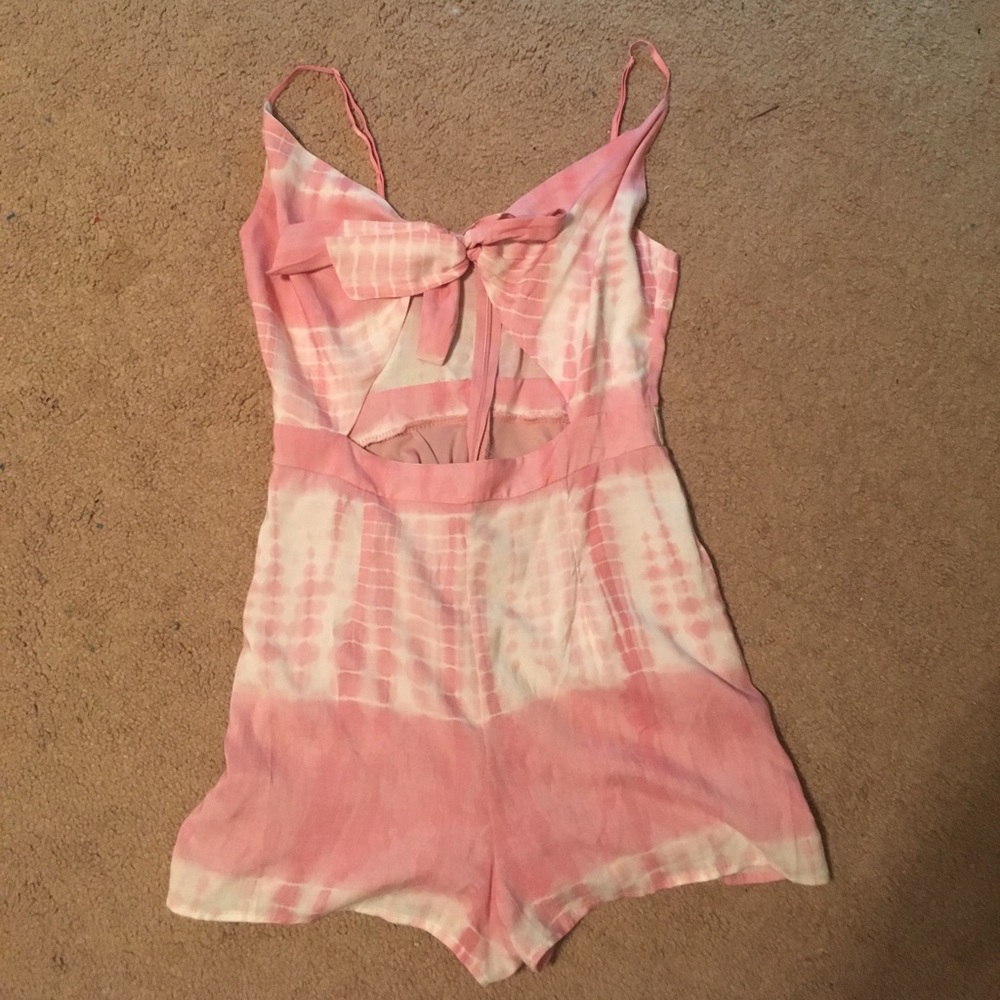 Pink Tie Dye Romper