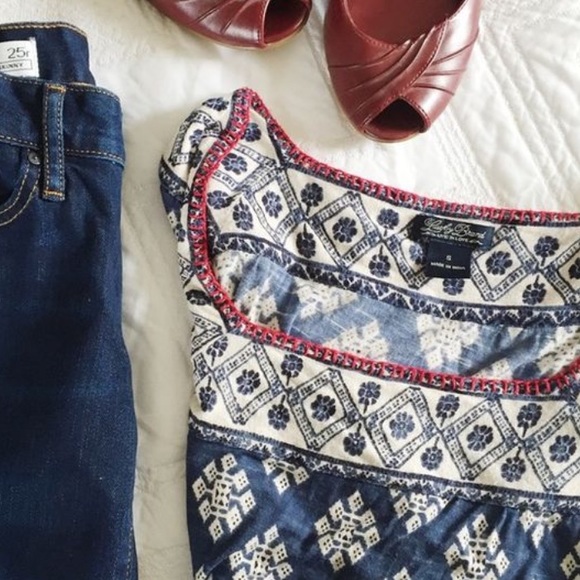 Lucky Brand Tops - Lucky Brand Boho Print Top.