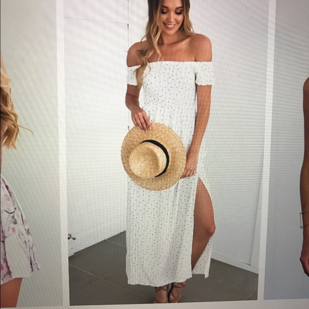 Mura Boutique off shoulder dress NWT