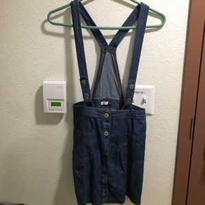 Overall Hollister jean Skirt