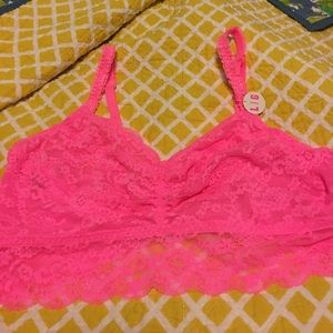 Victoria Secret Pink Lace Bralette (2)