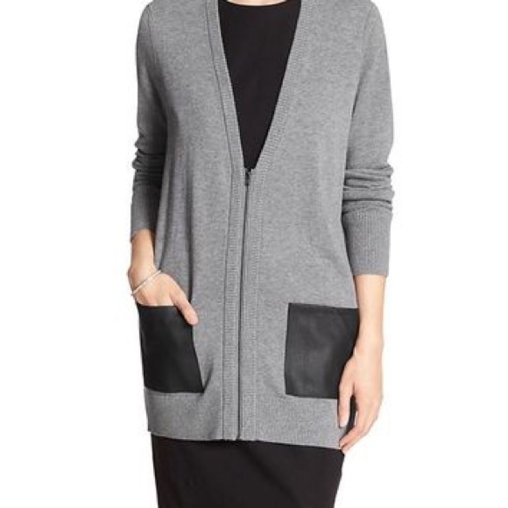 Long Gray Cardigan - Size S