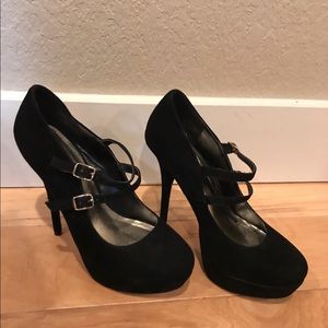 Black Mary Jane Stilettos