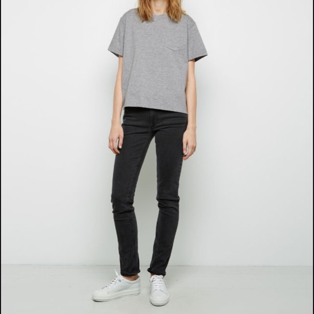 Acne studios white grain leather Adriana sneakers - Picture 3 of 7