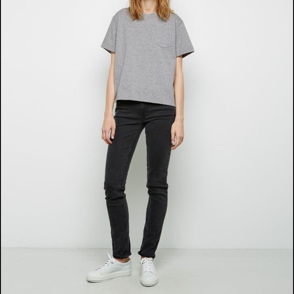 Acne studios white grain leather Adriana sneakers - Picture 3 of 7