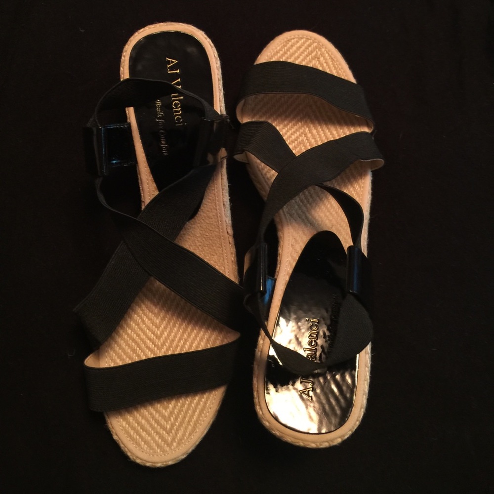 Aj Valenci wedge sandals