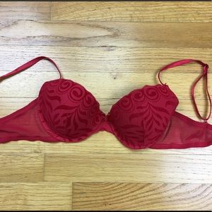 ⚜️Red Suede Print Bra