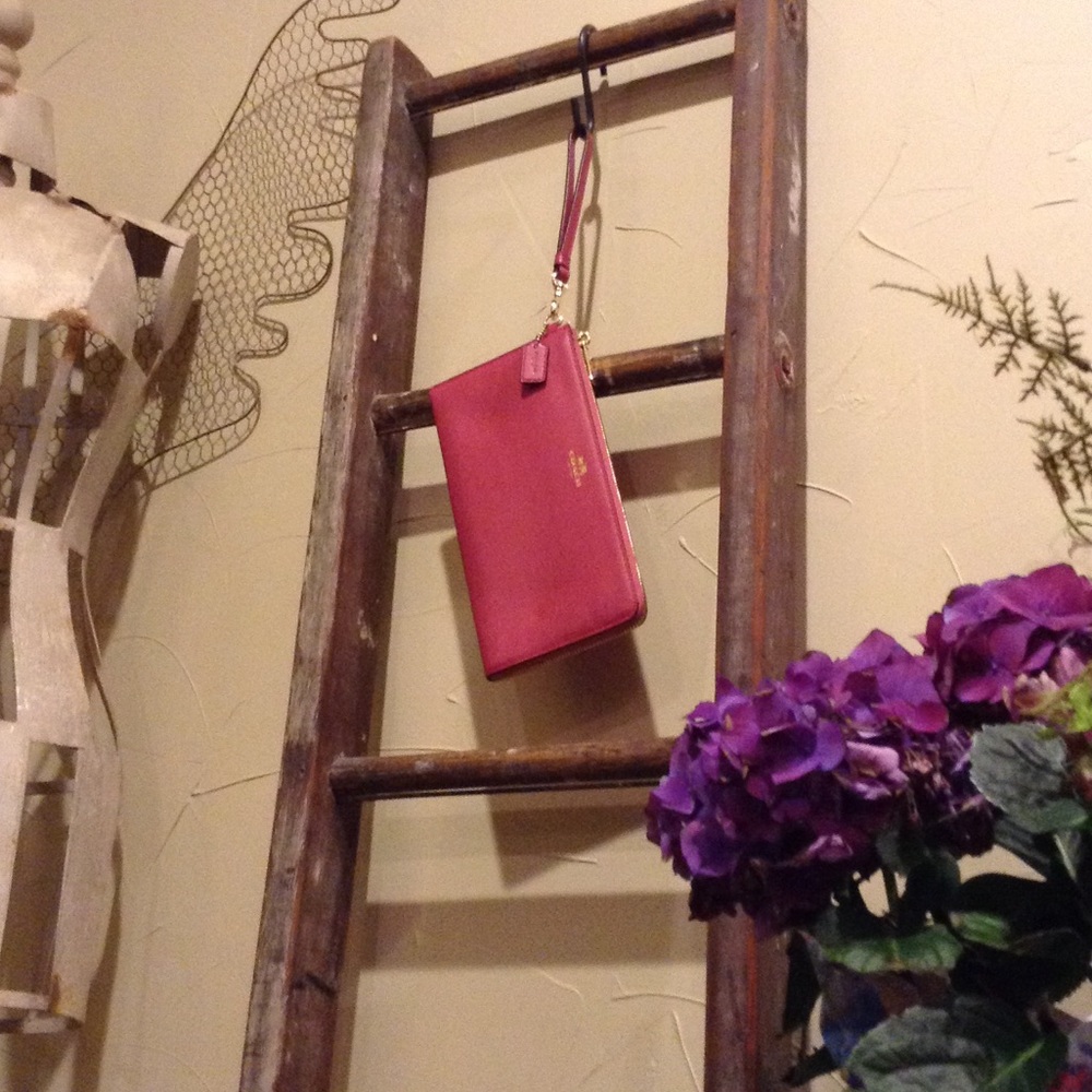 Pink Coach Wristlets