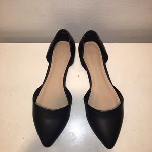 F21 black ballet flats sz 8.5